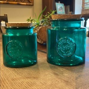 Recycled Glass Canister set